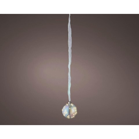 SFERA MICROLED VETRO D.14CM. BATTERIA